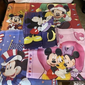 Menge 5 2006 Disney Hamilton Sammlung Flaggen Urlaub Mickey Minnie Pluto - Bild 1 von 15