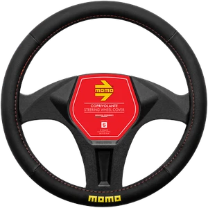 MOMO Easy Steering Wheel Cover Black/Red (S) - Bild 1 von 1