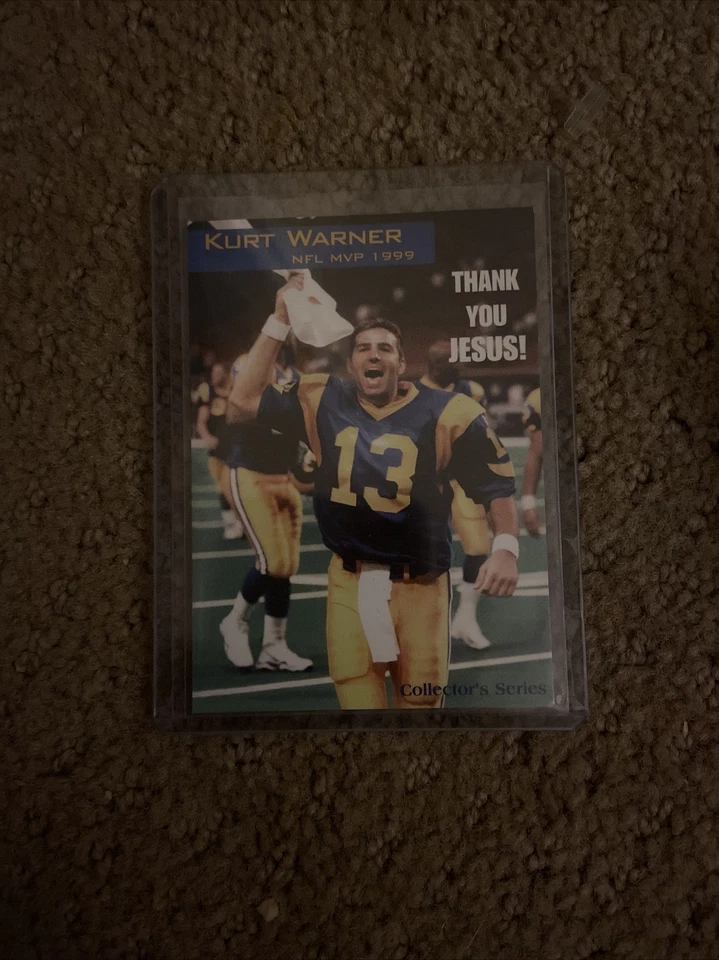 2000 Kurt Warner NFL MVP 1999 Collectors Series Thank you Jesus! Good Condition! — 第 1/1 张图片