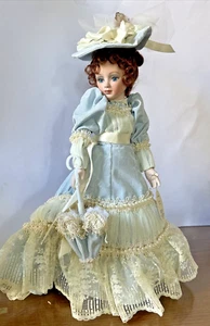Dolls By Jerri- 16" Jerri McCloud design porcelain doll w parasol Regina - Picture 1 of 19