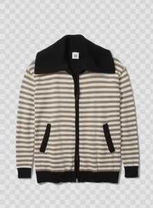 Cabi New NWT Mascot Cardigan #6448 beige black XXS - XXL Was $169 - Picture 1 of 7