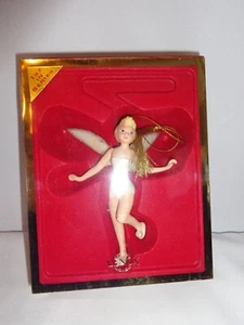 LENOX Tip Toe TINKERBELL Ceramic CHRISTMAS ORNAMENT In Box DISNEY, 1st in Series - Picture 1 of 6