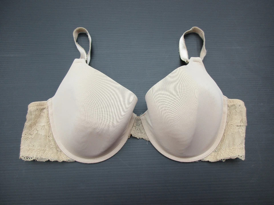 Sujetador de lactancia maternidad talla 40D beige acolchado con aros cierre trasero 1D Foto 1 de 4