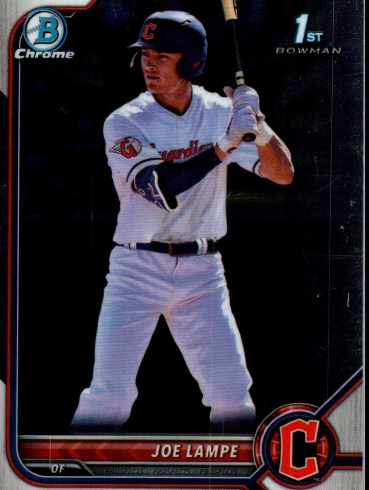 2022 Bowman Draft Chrome Joe Lampe Cleveland Guardians #BDC-67 - Image 1 of 2