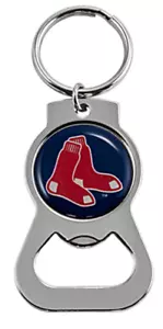 Boston Red Sox Bottle Opener Key Chain Key Ring Blue Silver Aminco Brand New - Picture 1 of 1