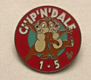 Disney Collector Trading Pin/Chip n dale 1-5 With Hidden Mickey/Red 2005/Used - Picture 1 of 4