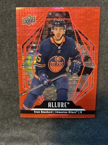 22-23 UD Allure Hockey Red Rainbow 10 Evan Bouchard