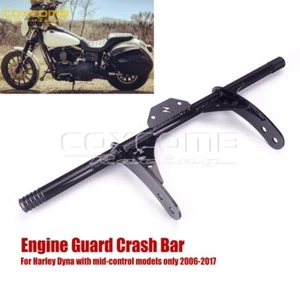 Front Crash Bar Engine Guard Steel For Harley Dyna Fat Bob FXDF FXDL FXDC FXDB - Picture 1 of 8