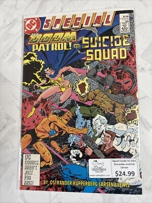 Doom Patrol and Suicide Squad Special #1 (1988) DC 2X SIGNED OSTRANDER & LARSEN - Image 1 of 4