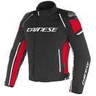 Dainese Racing 3 D-Dry Motorcycle Jacket Black/Black/Red