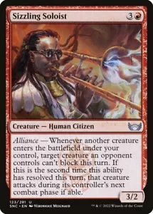 MTG Sizzling Soloist Streets of New Capenna 123/281 Regular Uncommon SNC 2022 - Picture 1 of 6