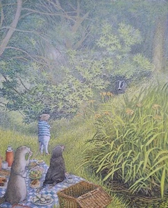 Wind in the Willows Matted Book Plate Page Art by Inga Moore Unframed Wall Print - Picture 1 of 21