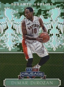 2014-15 Panini Excalibur Crusade Camouflage Basketball Card #17 DeMar DeRozan