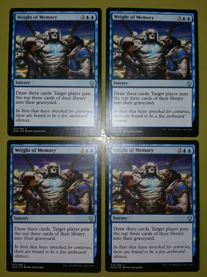 Weight of Memory x4 Dominaria 4x Playset Magic the Gathering MTG - Image 1 of 1