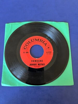 Johnny Mathis 45 rpm Someone / very much in love 1959 Columbia 4-41355 EX-NM - Image 1 of 2