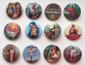 6 prendedores de botón con temática de fe religiosa cristiana insignia "Una demostración de fe" - Imagen 1 de 10