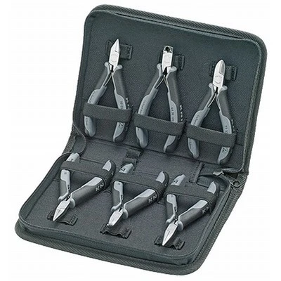 Knipex 6 Piece Electrically Discharging Precision Electronics Pliers Set  - Image 1 of 4