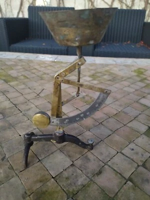 Pèse LETTRE Poudre ou Or, ANCIEN  XIXEME BALANCE , Peson .100gr - Photo 1/4