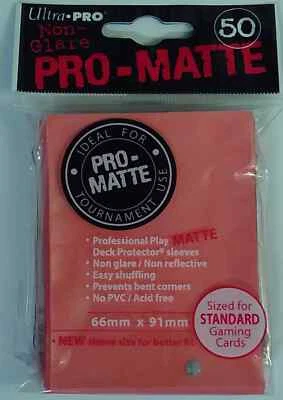Ultra-Pro Standard Card Deck Protector Sleeves: PRO-MATTE PEACH (ULP 84153) - Image 1 of 2