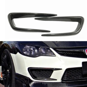For Honda Civic FD2 Car Front Bumper Air Vent Trim Cover Carbon Fiber - Picture 1 of 6
