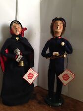 Vintage 1992, 1993 Byers Choice The Carolers Salvation Army Man & Woman Signed