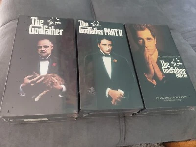Sealed New The Godfather Trilogy Parts 1 2 3 VHS Set Collection - Image 1 of 2