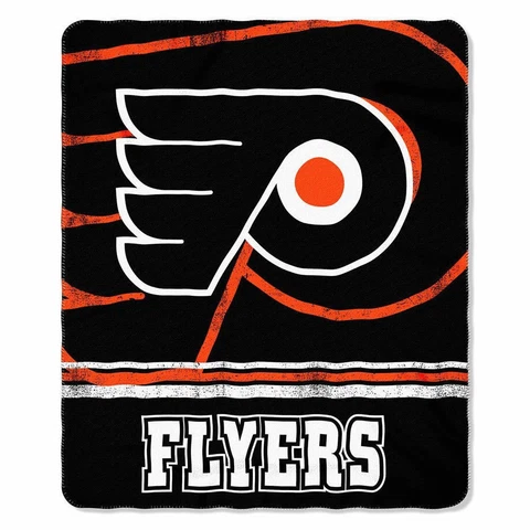 New NHL Philadelphia Flyers Large Soft Fleece Throw Blanket 50" X 60" Cover