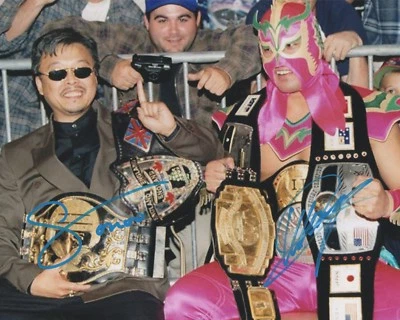 Фотография Ultimo Dragon Sonny Onoo с автографом 8x10 WCW Wrestling Lucha WWE Champion 3 - Изображение 1 из 4