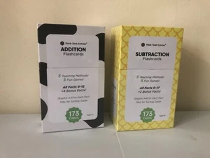 Think Tank Scholar Addition and Subtraction Flash Cards Ages 6+ 346 Cards! - Picture 1 of 8
