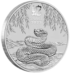 Silbermünze Jahr der Schlange Lunar III 3 2025 - Australien - 2 Oz ST Silver - Bild 1 von 2