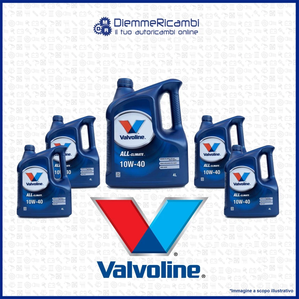 6 LITRI OLIO VALVOLINE 10W40 ALLCLIMATE - ACEA A3/B4 - API: SL/CF - VW 505.00 - Immagine 1 di 1