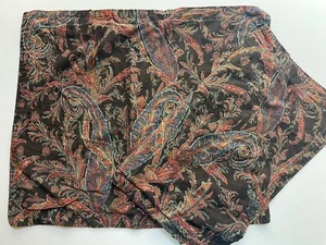 PAIR Ralph Lauren *BEDFORD Hunt Paisley STANDARD PILLOW SHAMS Lots Listed! - Picture 1 of 9
