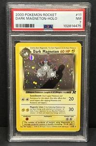 Pokémon TCG Dark Magneton 11/82 Holo Rare Unlimited Team Rocket PSA 7 SWIRL - NM - Picture 1 of 2