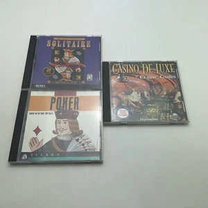 Hoyle PC Game Lot Of 3 Sierra CD-ROM Casino Card Games And Slots - Picture 1 of 2