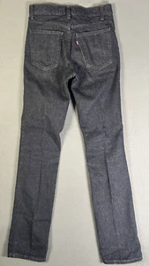 Vintage 80er Levis 505 Jeans schwarze Waschung gerade Passform Herrengröße 29 x 34 hergestellt in den USA - Bild 1 von 12