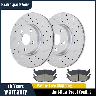 Pastillas de rotores de freno delanteros aptas para frenos Toyota RAV4 2006-2018 Scion tc 2011-2016 Foto 1 de 4