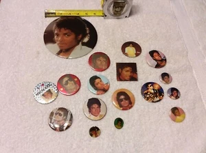 Vintage 1980s Michael Jackson Pin Back Button Lot Of 25 - Picture 1 of 6