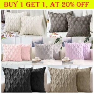 Home Decor Sofa Cushion Covers Soft Plush Velvet Boho Throw Pillow Cases 1PCS - Picture 1 of 21