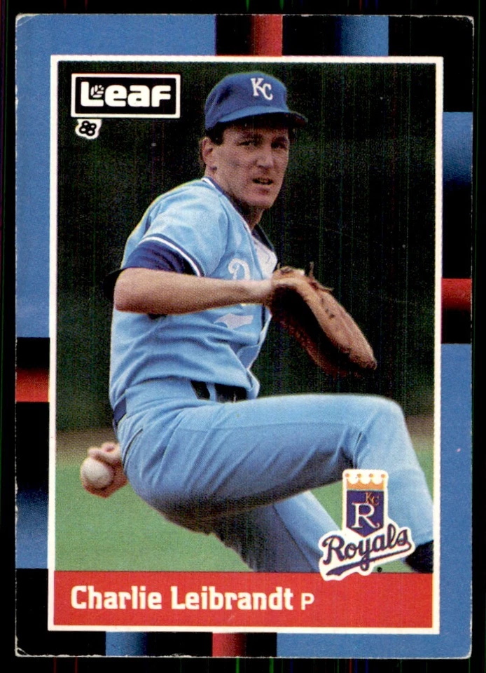 1988 Leaf Charlie Leibrandt Kansas City Royals #76 - Image 1 of 2
