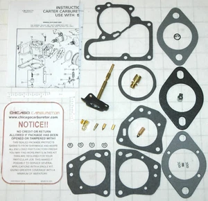 KIT DE CARBOHIDRATOS 1968-82 CARTER 1 BARRIL YF CAMIONETA FORD MOTOR DE 6 CILINDROS 170" 240" 300" NUEVO - Imagen 1 de 1