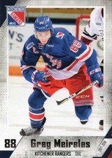 2017/18 Kitchener Rangers - GREG MEIRELES [Iowa Wild] AHL