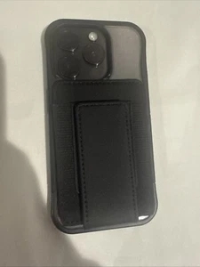 PU Leather Wallet with MagSafe for iPhone 12/13/14/15 Series - Black - Picture 1 of 9