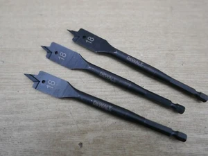 DeWALT DT4767 18MM X 152MM  IMPACT RATED  FLAT WOOD  DRILL BIT loose x 3 - Picture 1 of 1