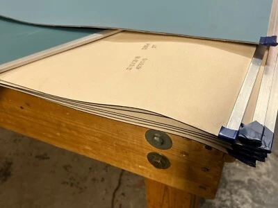 9 PC LOT Strippable Coating Blankets, Komori 28 .067" x 22-1/2"x28-1/8" w/bars - Image 1 of 2