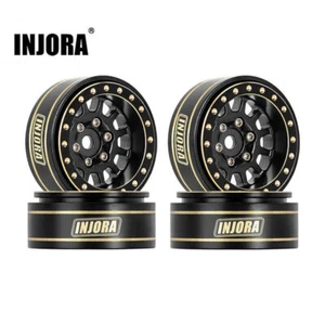 INJORA 1.0 Plus Brass Beadlock Wheels -3.75mm Offset for SCX24 TRX4M FCX24 - Picture 1 of 9