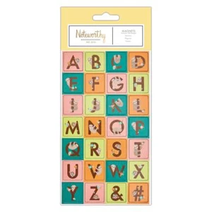 Docrafts NOTEWORTHY It's a Sloth's Life 28 Pk Alphabet Magnets Magnet Magnetic - Bild 1 von 2