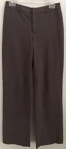 Pantalones de vestir para mujer marrones a cuadros antiguos azul marino pierna ancha talla 4 elásticos - Imagen 1 de 8