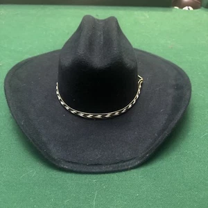 Cody James 3X Black Felt Cowboy Hat Youth Size S/M Western Rodeo Style READ! - Picture 1 of 9