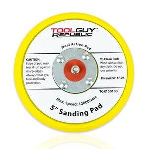 TGR 5" PSA Vinyl Low Profile Sanding Backup Pad - For Random Orbital Sanders - Picture 1 of 3