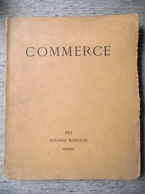 Revue COMMERCE N°XIII 1927 Nietzsche Valéry Fargue Larbaud Breton Neveux Péret - Image 1 of 4